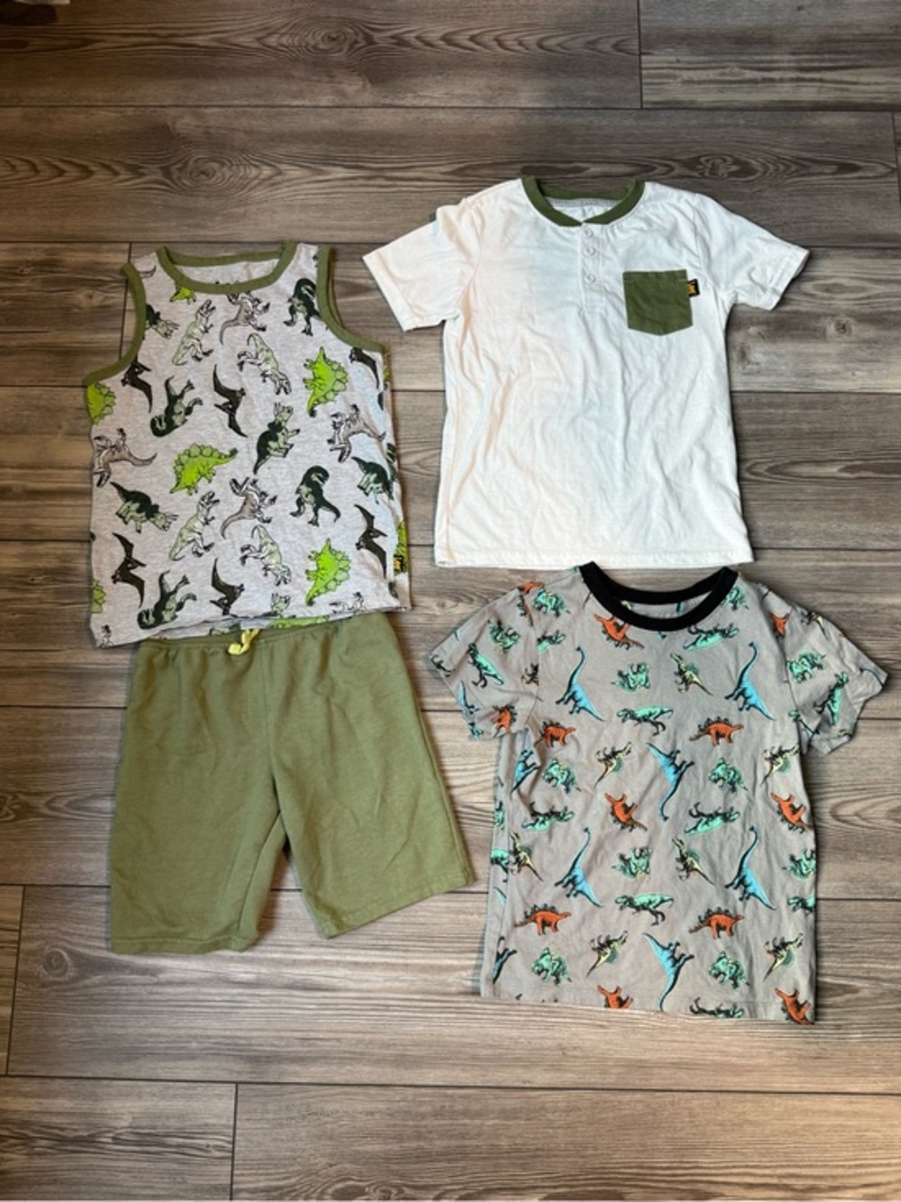 Boy’s Size 7 Dinosaur Boy’s Clothing Lot Lee Size 7 Shirts and Shorts Like New